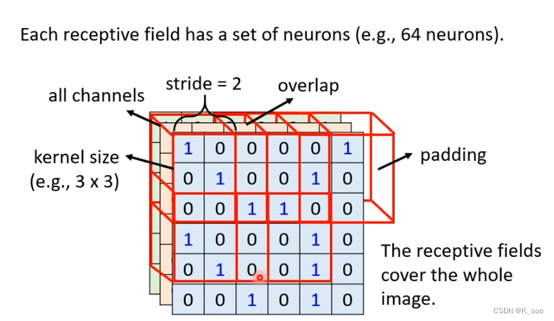 receptive field部分的一些参数