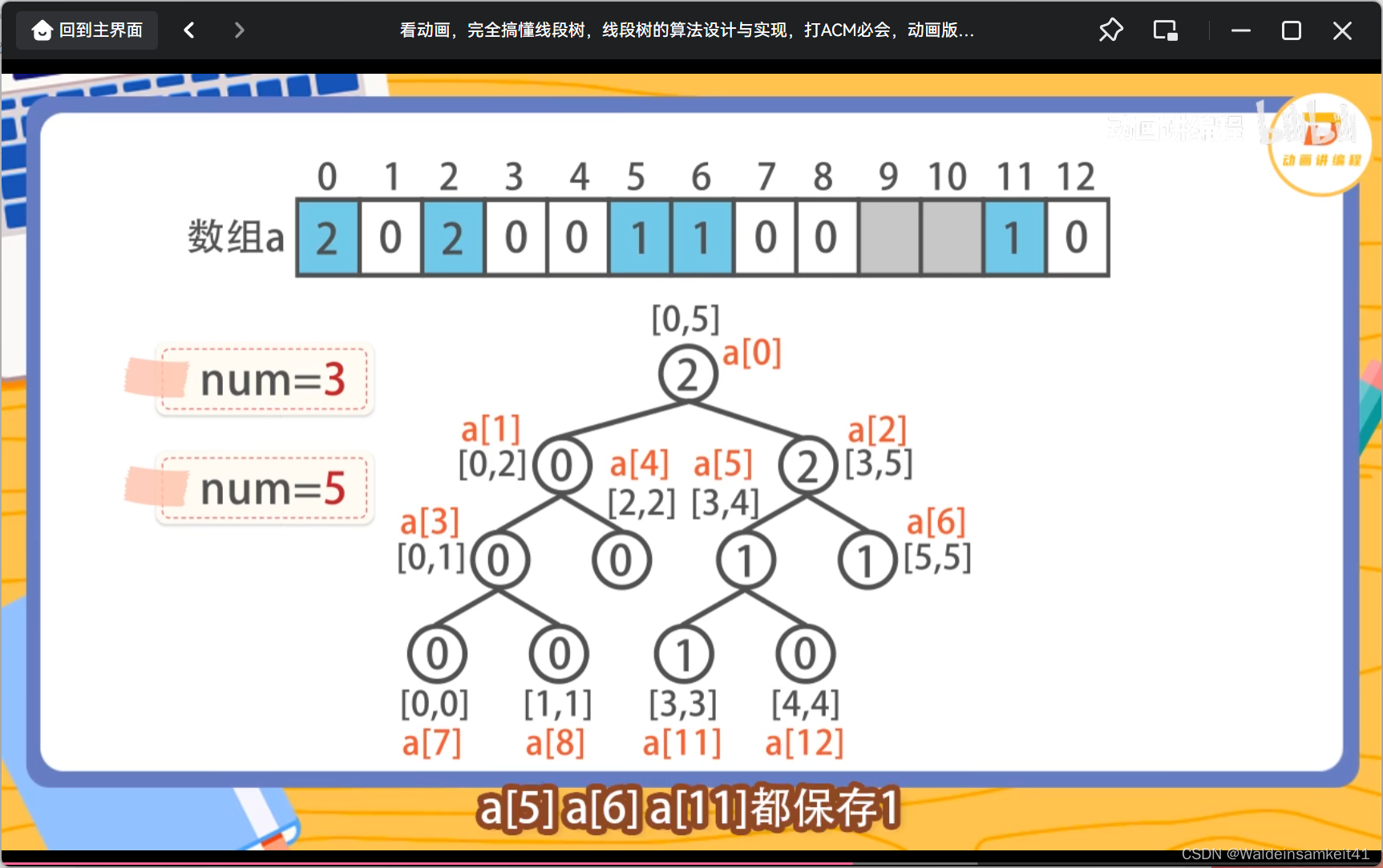 [蓝桥杯学习] 线段树