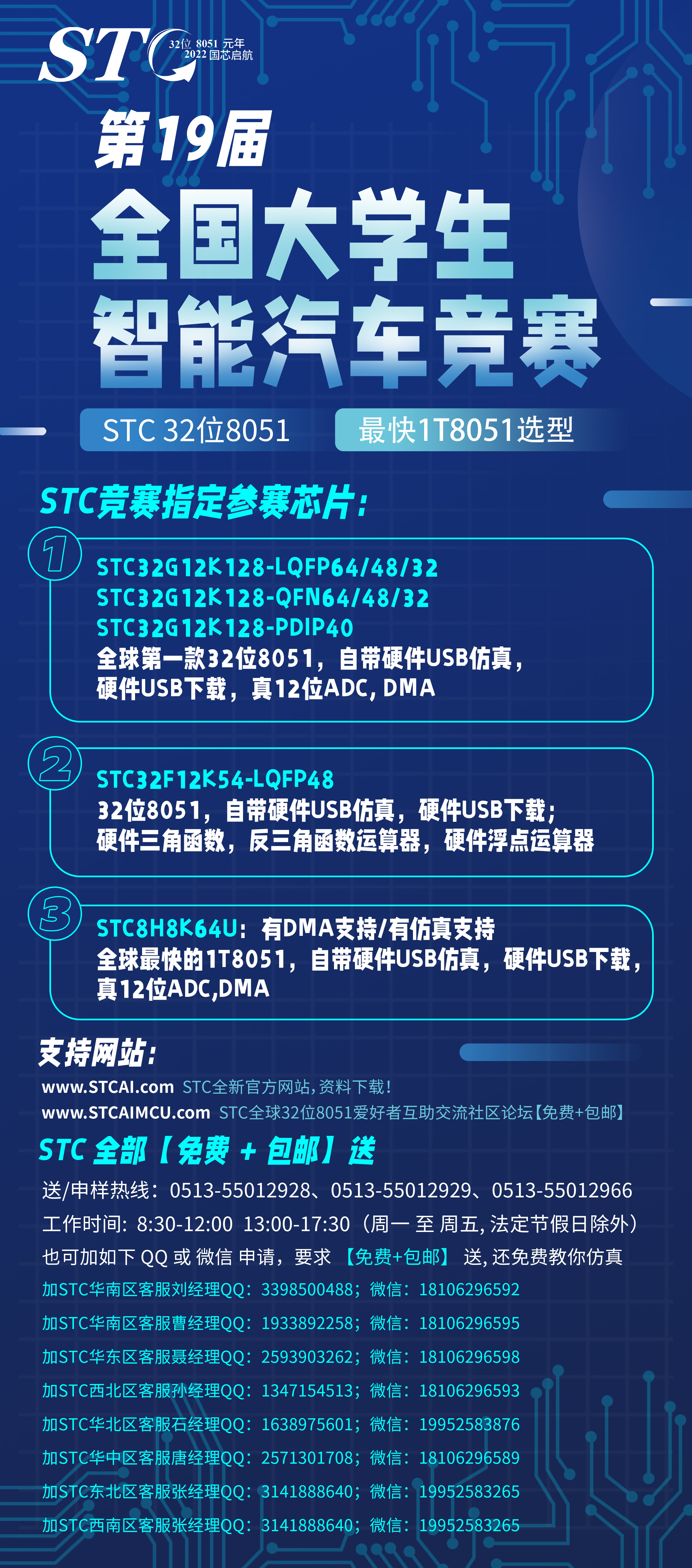 第19届全国大学生智能汽车竞赛 | STC 竞赛制定参赛芯片_stc智能车奖项-CSDN博客