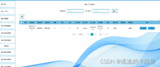 图5-22商品购买管理界面图