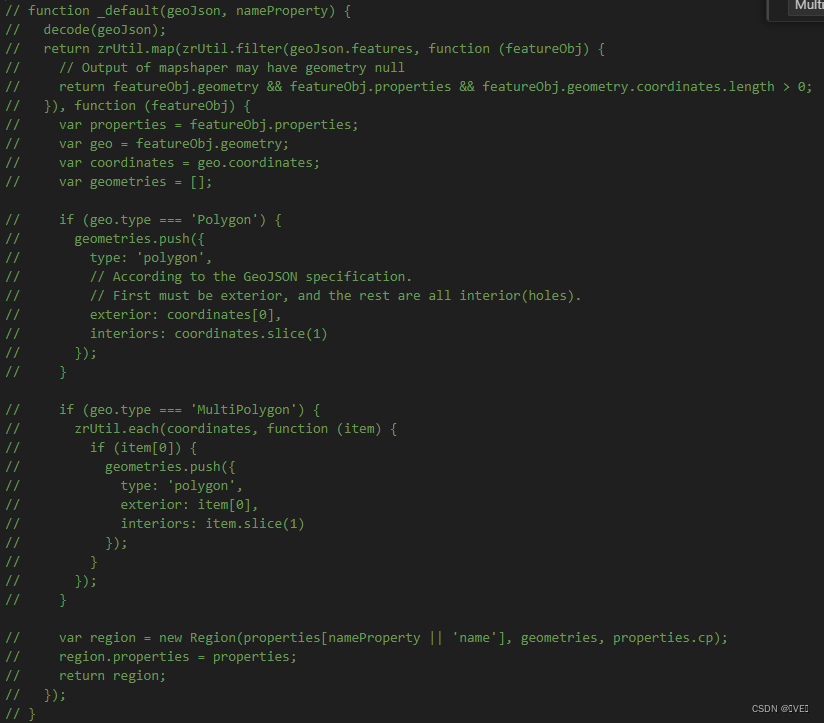 echarts bugInvalid geoJson formatCannot read properties of undefined