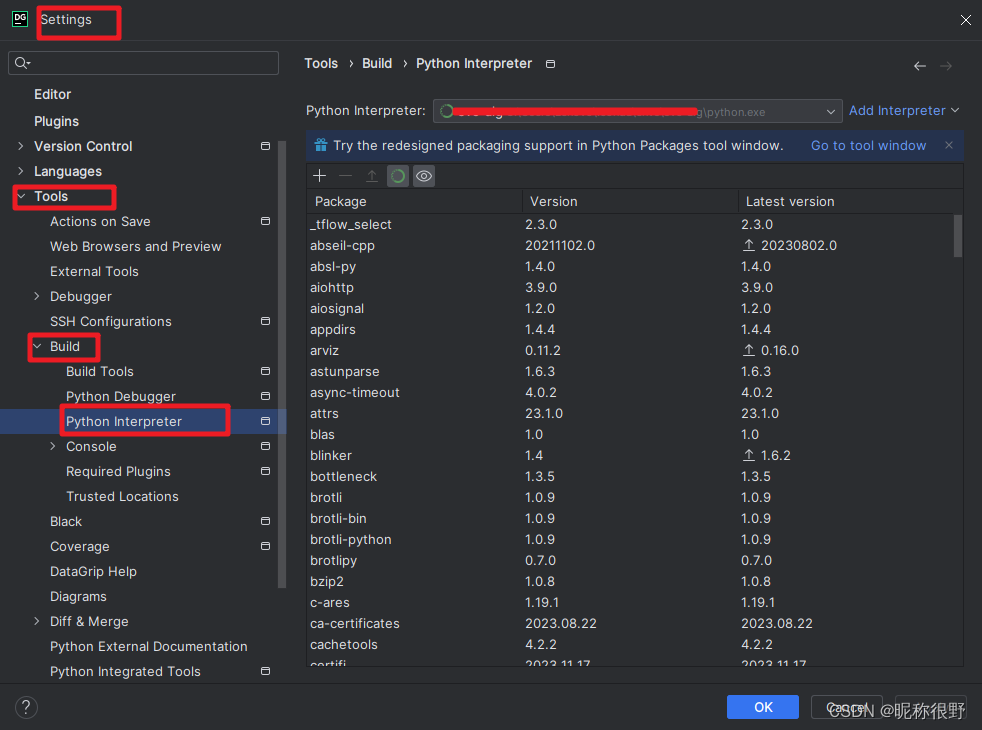 最新版本的Pycharm，DataGrip加载anaconda的虚拟环境_datagrip python-CSDN博客