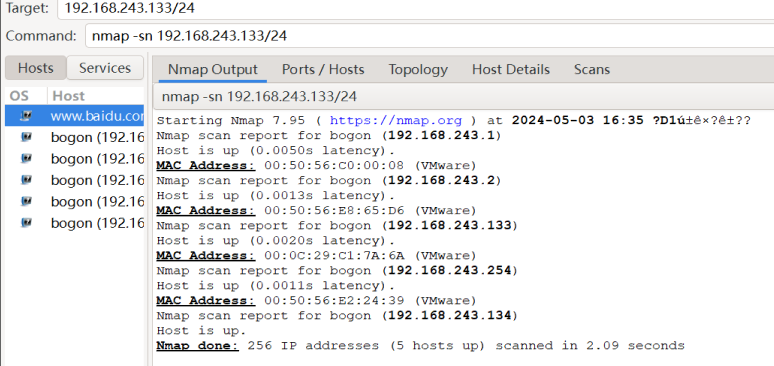 [信息收集]-端口扫描--Nmap