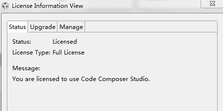 Code Composer Studio (CCS) - Licensing Information