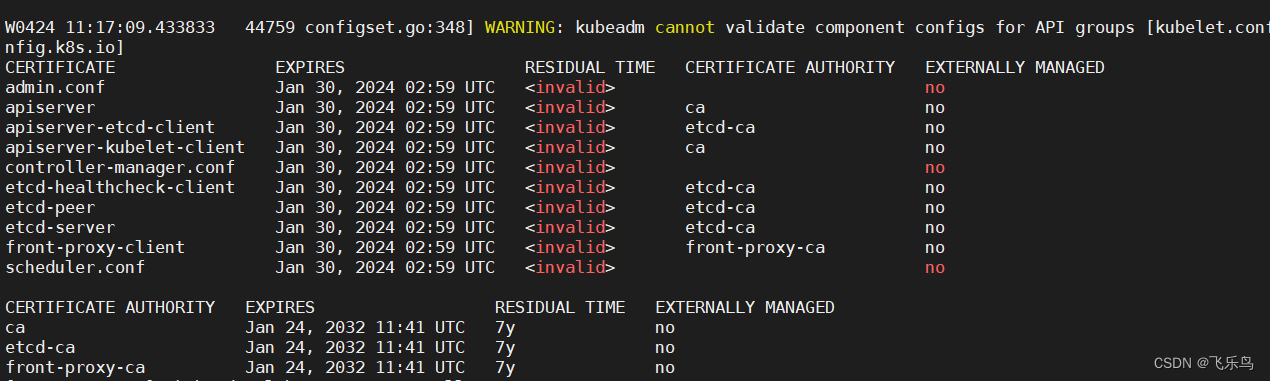 k8s 报错：x509: certificate has expired or is not yet valid