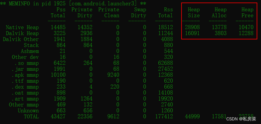 dumpsys meminfo 流程中细节