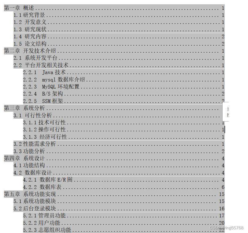 基于ssm的志愿者招募系统的设计与实现(程序+文档+数据库）