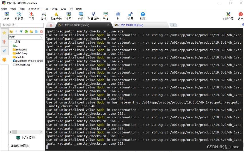 oracle19c单实例补丁升级和回退