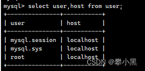 Docker/Linux Mysql 远程连接不上，user 的host为localhost