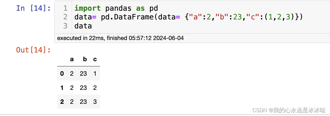 dataframe元组和字典操作