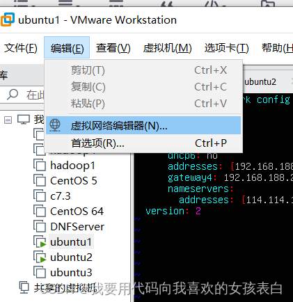 虚拟机VMWARE的ubuntu18.04网络配置