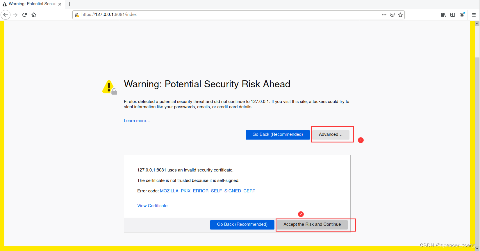 kylin Firefox Warning: Potential Security Risk Ahead