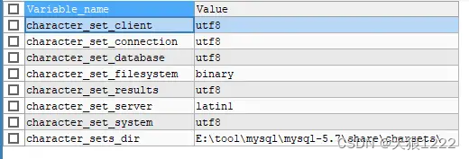 msyql 查看和修改字符集的方法