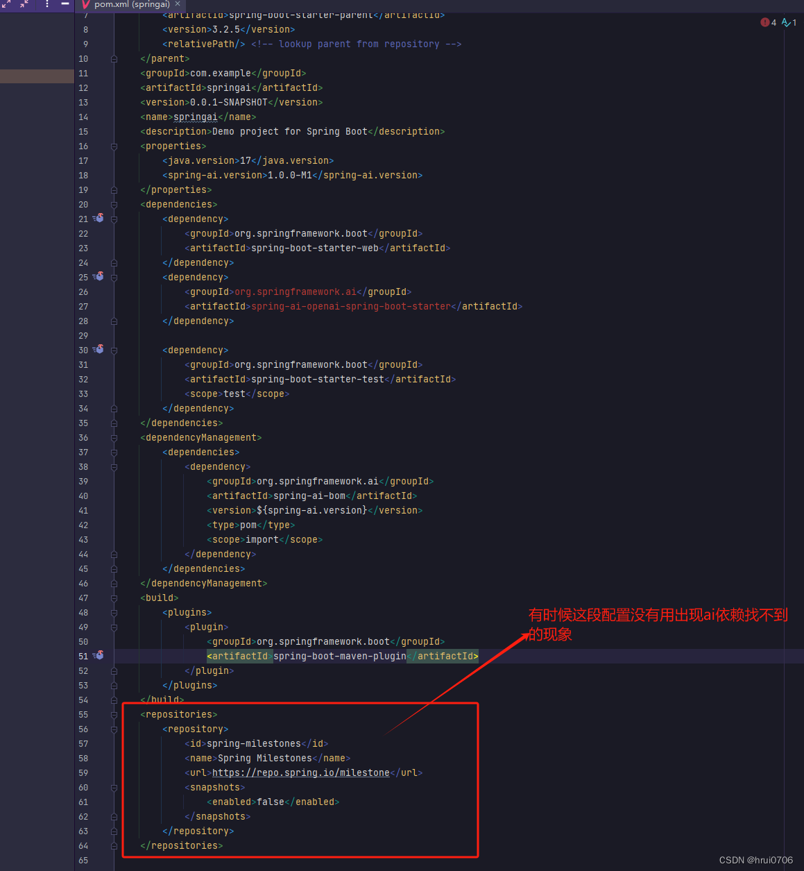 <span style='color:red;'>SpringAI</span>调用OpenAI Demo