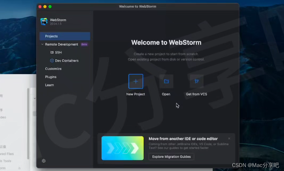 WebStorm 2024 for Mac JavaScript前端开发工具