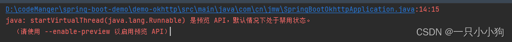 --enable-preview JDK<span style='color:red;'>预</span><span style='color:red;'>览</span><span style='color:red;'>新</span>功能运行打包