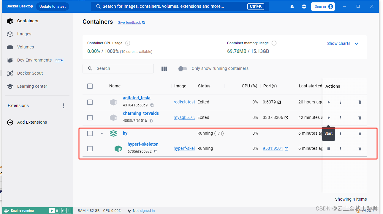 Docker <span style='color:red;'>Desktop</span> 链接windos 安装的<span style='color:red;'>redis</span>和mysql