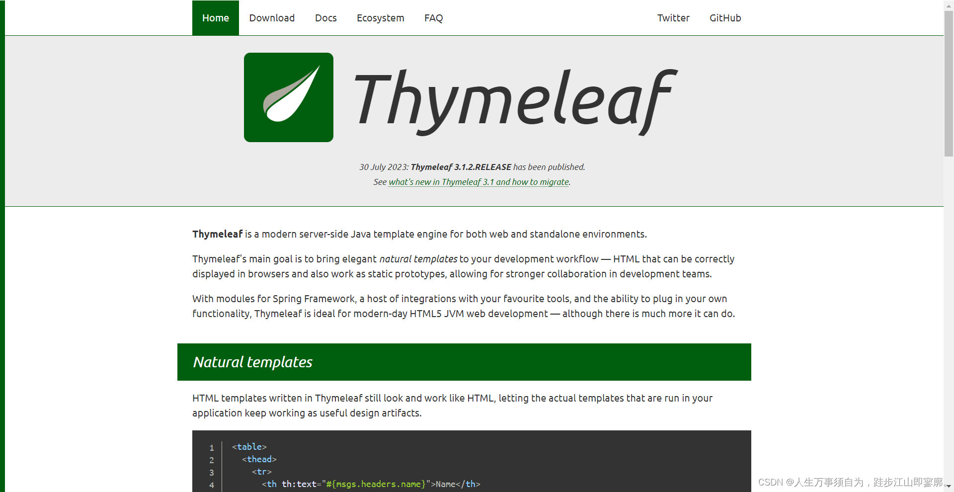 Spring Boot 集成 Thymeleaf 的步骤_sringboot如何集成thyCSDN博客