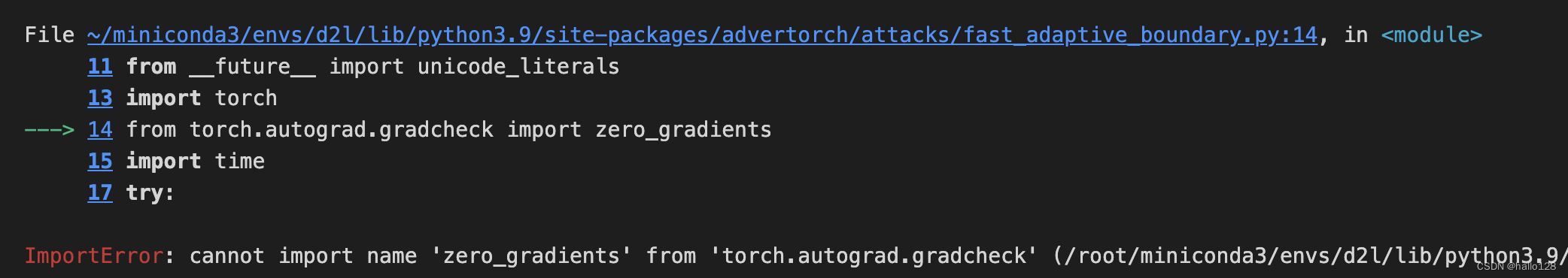 【python错误】Pytorch1.9 ImportError: cannot import name ‘zero_gradients‘