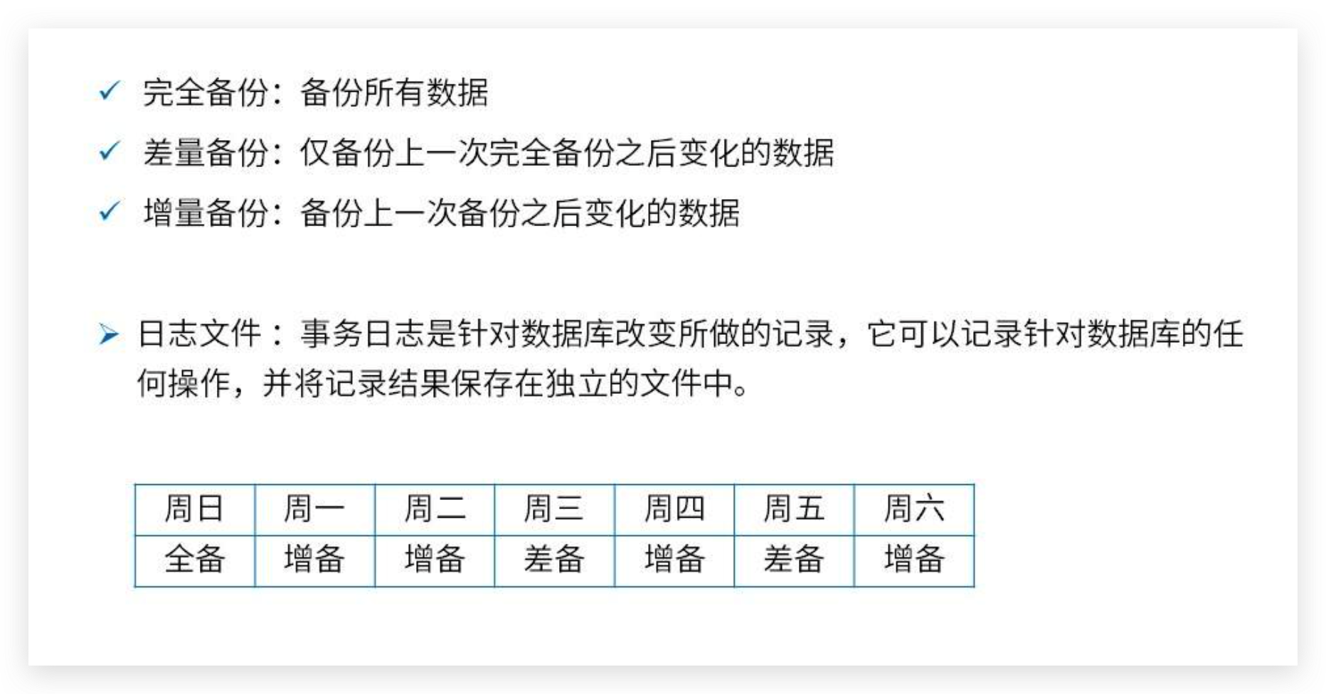 软考<span style='color:red;'>高级</span>架构<span style='color:red;'>师</span>：<span style='color:red;'>数据库</span>备份相关概念