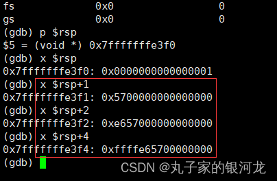 使用gdb直接打印地址里的值