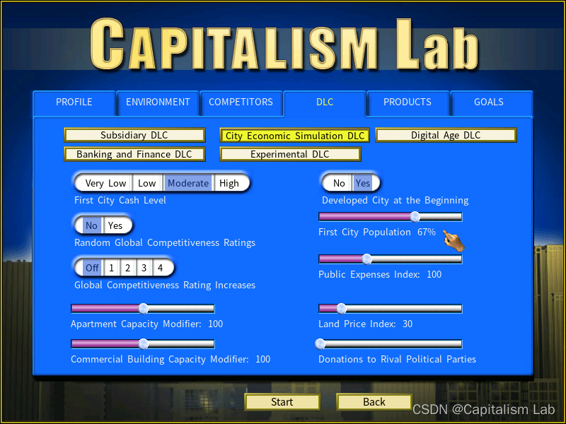 金融帝国实验室（Capitalism Lab）V10版本城市DLC生存模式新改进