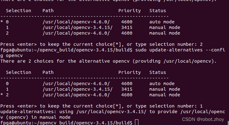 离线编译安装opencv库及多版本切换[ubuntu]