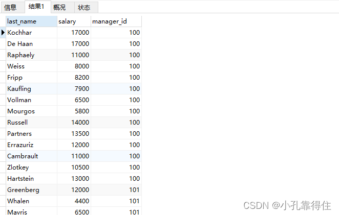 MySQL-基本SQL语句编写：运算符练习