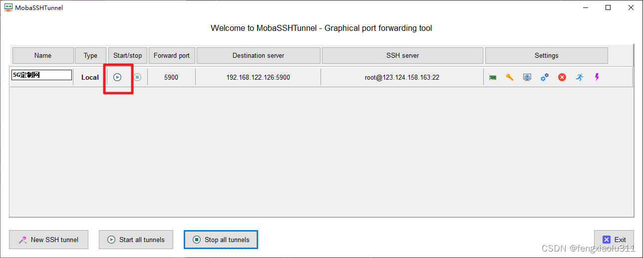 Mobaxterm 配置 ssh 隧道