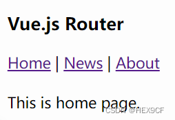 【Vue】Vue Router 在 Vue2 项目中的简单使用案例