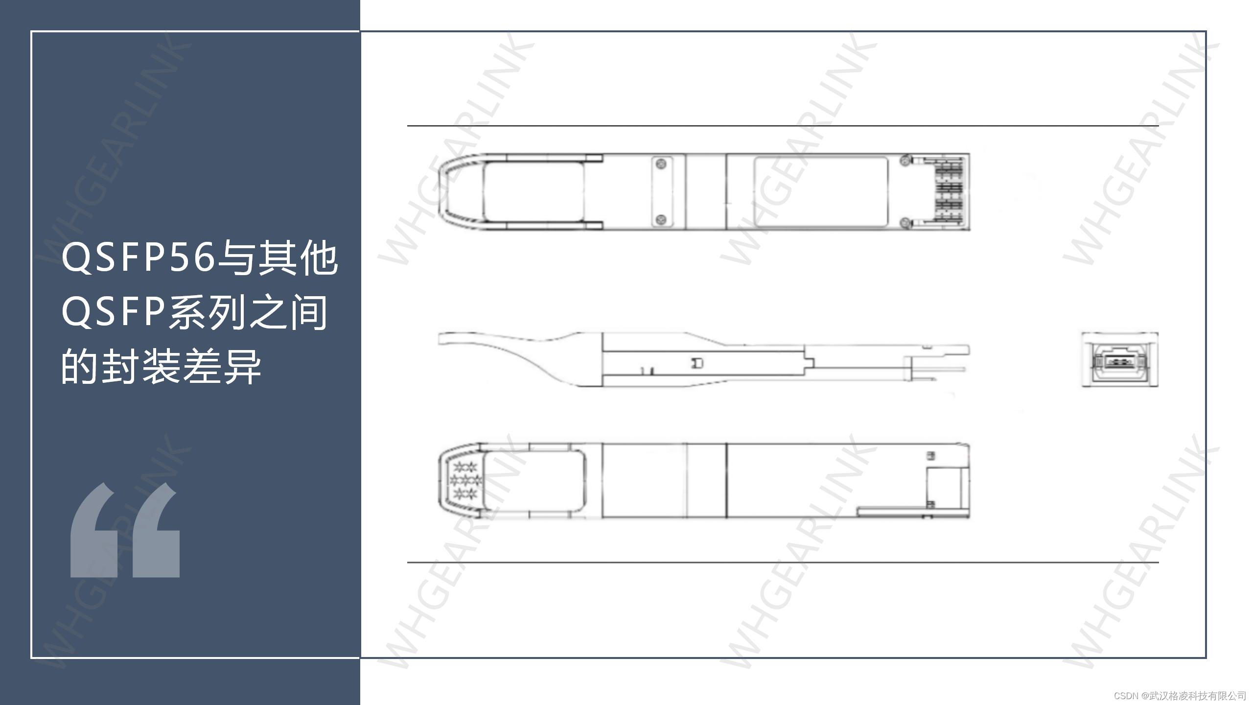 QSFP56与其他QSFP系列之间的封装差异