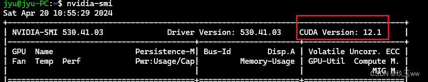 nvidia-smi CUDA Version:N/A