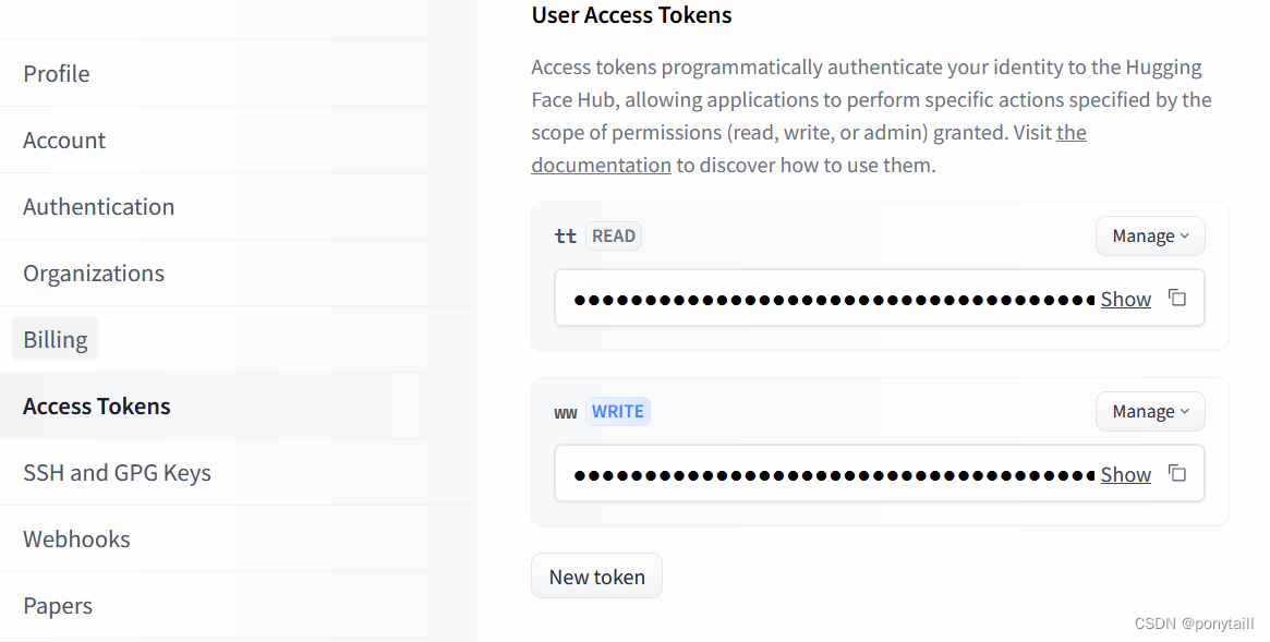 huggingface库LocalTokenNotFoundError：需要提供token