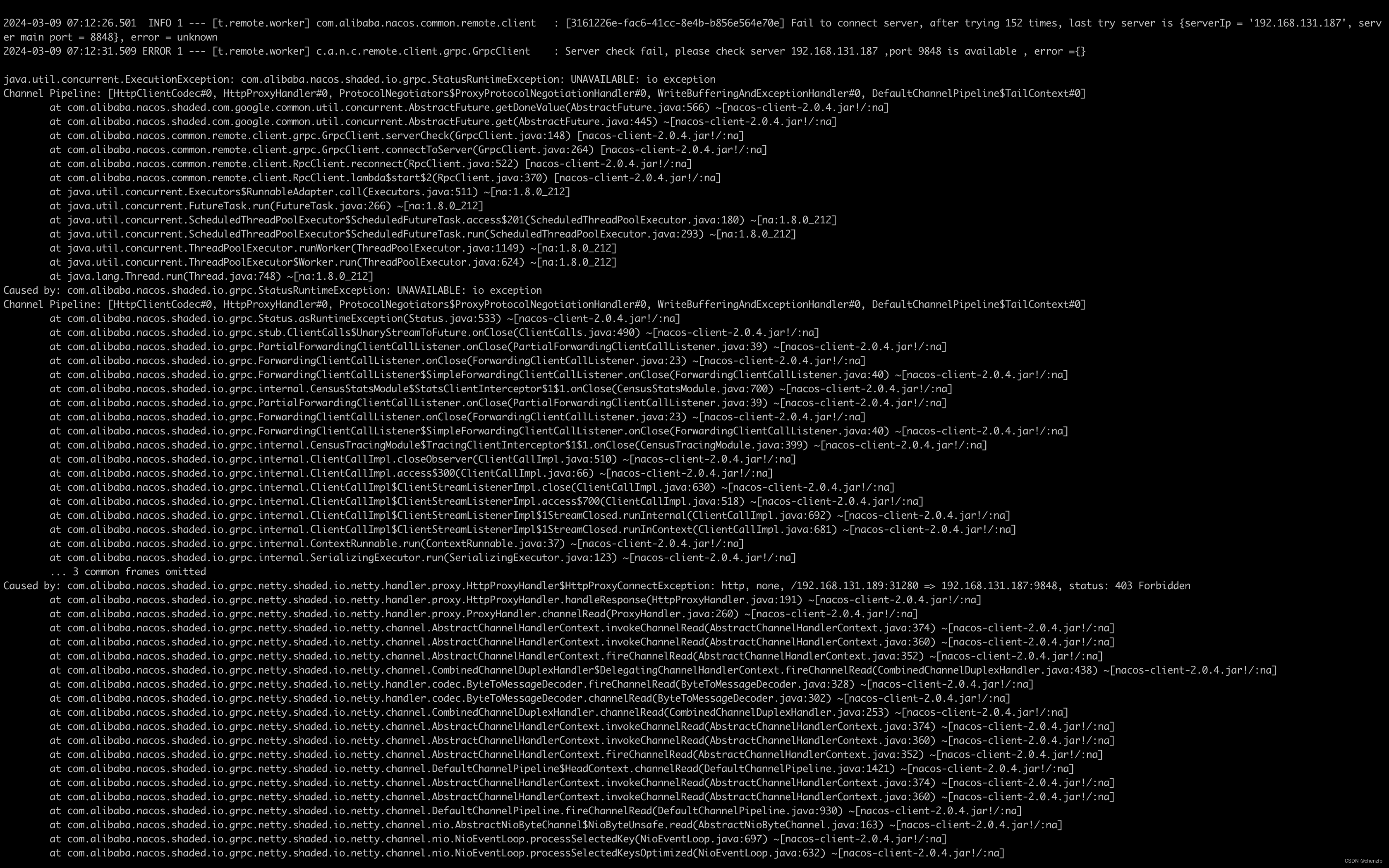 [BUG] docker运行Java程序时配置代理-Dhttp.proxyHost后启动报错