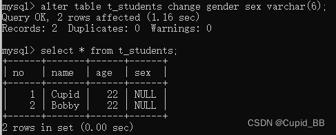 MySQL-DDL（Data Definition Language）