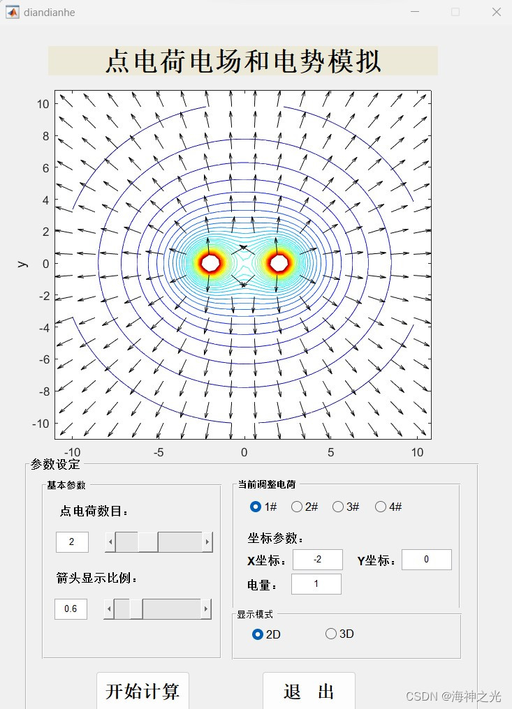 【电场分布】点电荷电场和电势二维三维分布【含GUI Matlab源码 3553期】_matlab 三维 电势-CSDN博客
