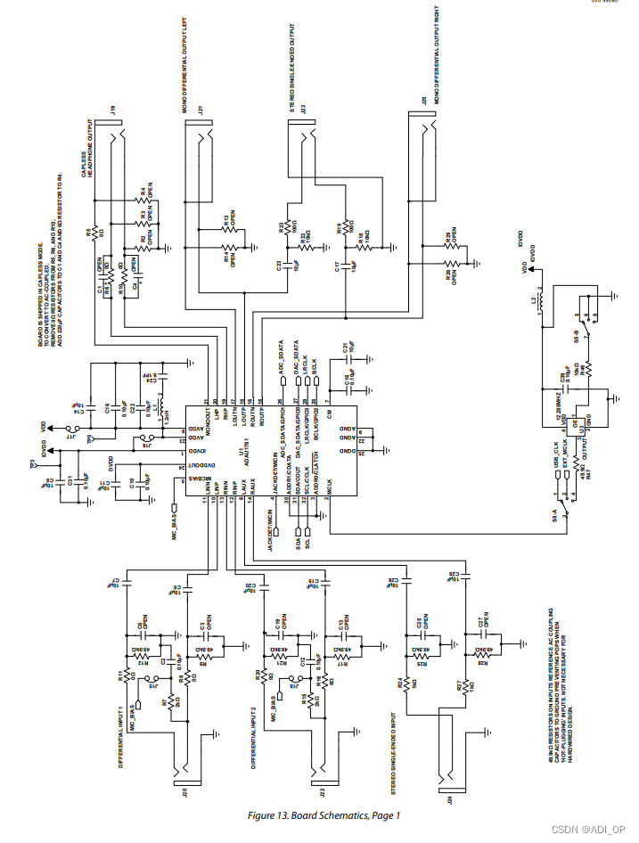 我用ADAU1761入门开发板教你做音频开发，有手就行(二)：硬件参考设计CSDN博客