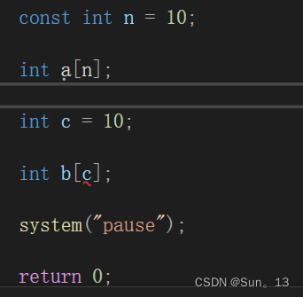 c++的const和C语言的const的区别