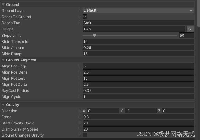 unity3d Animal Controller的Animal组件中General基础部分理解