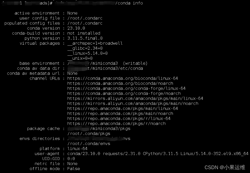 轻快小miniconda3在linux下的安装配置-centos9stream-Miniconda3 Linux 64-bit