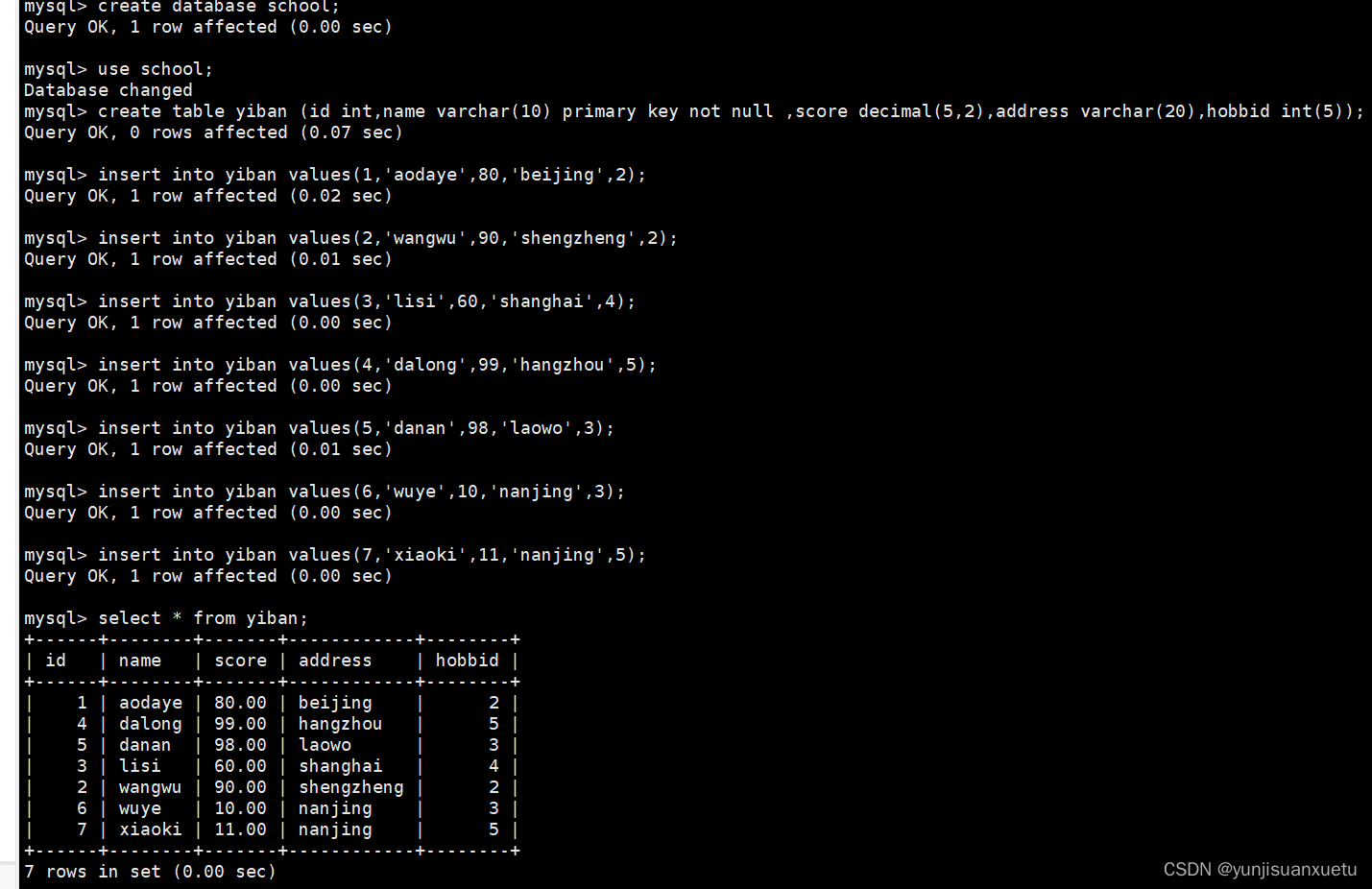 MySQL高阶SQL语句