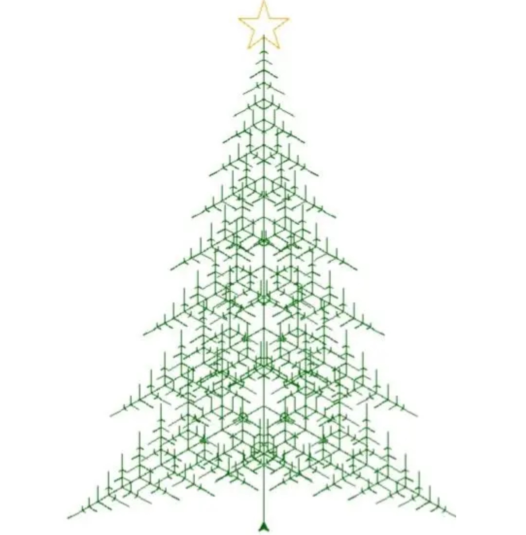 【节日专栏】Python海龟绘制圣诞树代码
