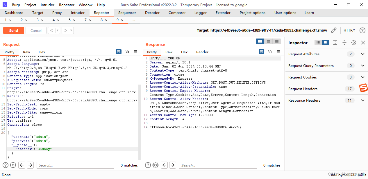 ctfshow web入门 nodejs