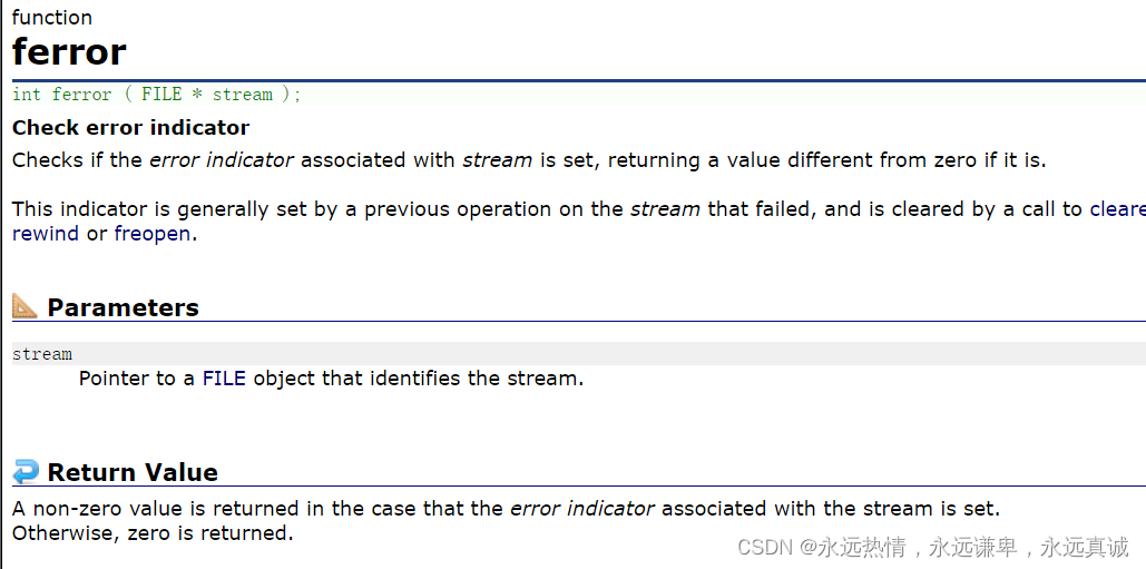 ## ferror函数