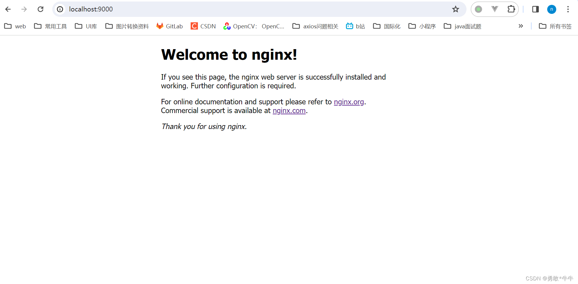 前端nginx（windows操作系统）学习配置开发验证
