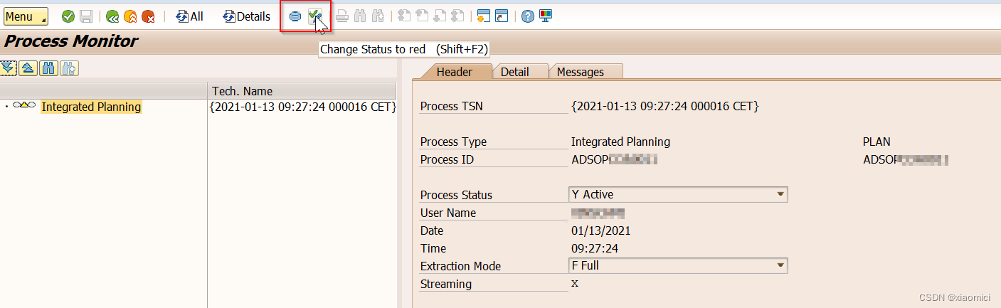 DTP 抽取出错：data target is locked by process***