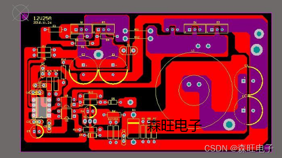 72V转12V非隔离DC/DC电源原理图+PCB源文件