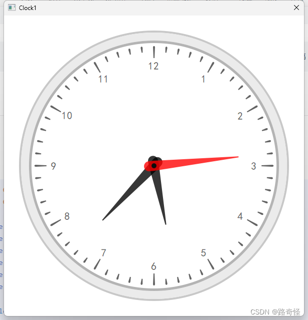 Qt开源 自绘时钟
