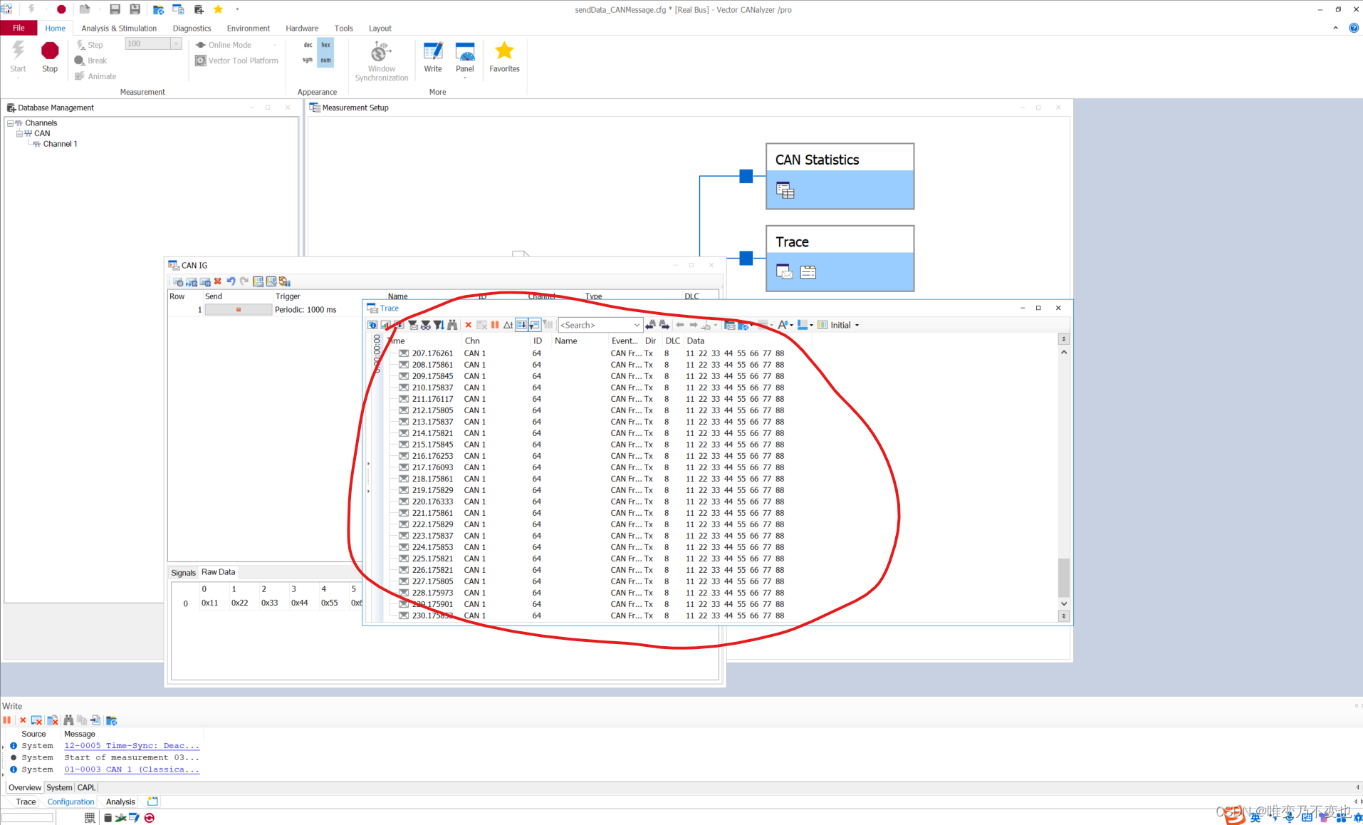 CANalyzer使用_04 使用CAN报文发送数据