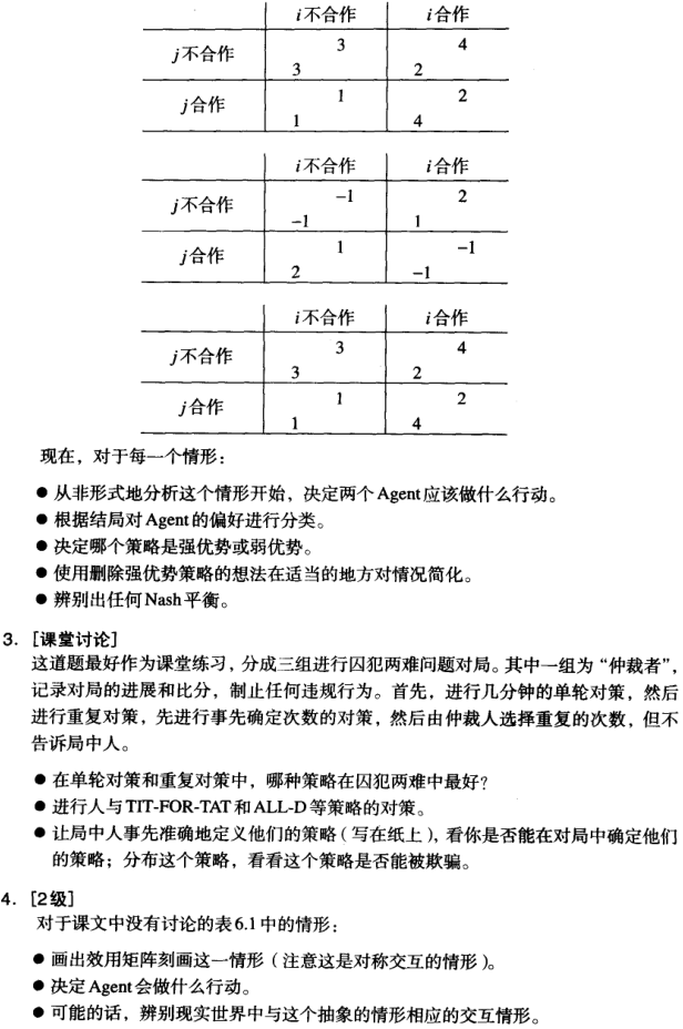 合作的终极策略，竟如此有数学规律？《多Agent系统引论》第6章 多Agent交互 原文注释